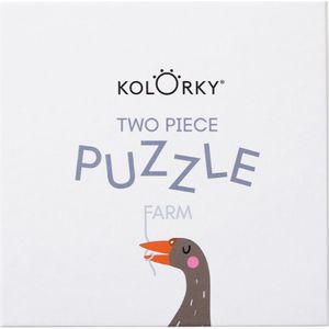 Kolorky Puzzle Two Piece Farm puzzel 10 st