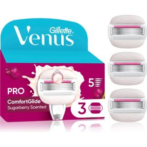 Gillette - Venus ComfortGlide Sugarberry - Vervangende Messen - 3 st