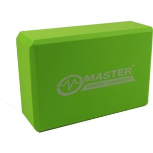 Master Sport Master Yoga yogablok kleur Green (23 × 15 × 7,5 cm) 1 st