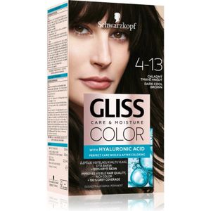 Schwarzkopf Gliss Color Pernamente Haarkleuring Tint 4-13 Dark Cool Brown 1 st