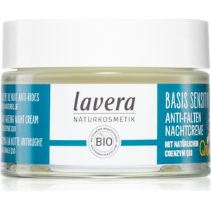 Lavera Basis Sensitiv Q10 Gezichts Nachtcrème met Co-Enzym Q10 50 ml