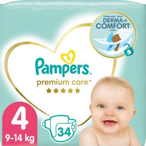 Pampers Premium Care Size 4 wegwerpluiers 9-14 kg 34 st