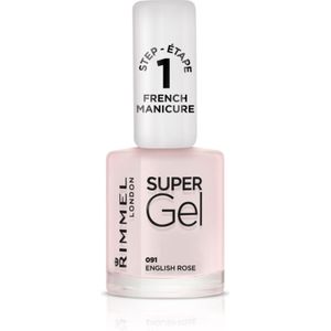Rimmel Super Gel Step 1 Nagellak voor French Manicure Tint  091 English Rose 12 ml
