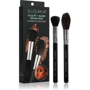 Sigma Beauty Brush Duo Beauty Sculpt + Glow Penselen Set voor Perfecte Uitstraling