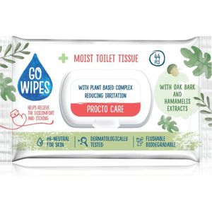 GoWipes Procto Care - Vochtig Toiletpapier - Voor Gevoelige Huid - 44 St