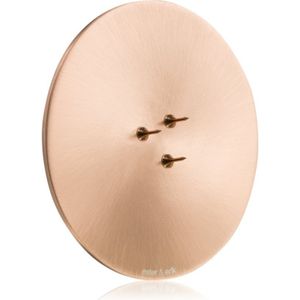 Ester & Erik - Candle Plate Small - Matt Rose Gold - 9 cm diameter