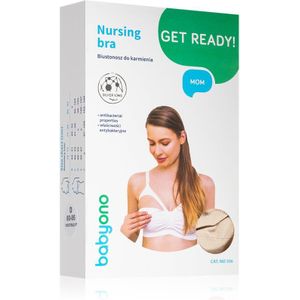 BabyOno Get Ready Mom Nursing Bra zwangerschaps- en borstvoedingsbeha Neutral D80 - 85 1 st