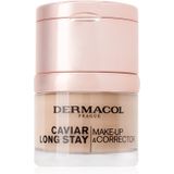 Dermacol Caviar Long Stay Make-Up & Corrector 04 Tan 30ml - Duurzame make-up en concealer met caviar-extract