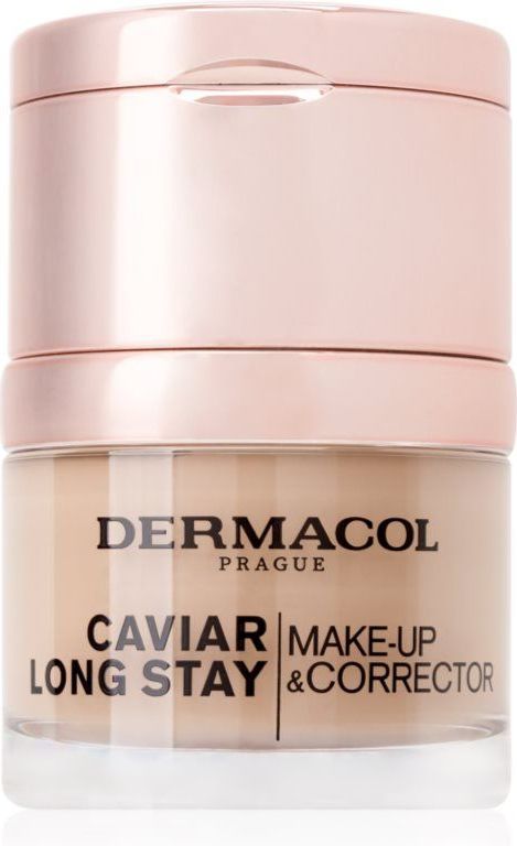 Dermacol Caviar Long Stay Make-Up & Corrector 04 Tan 30ml - Duurzame make-up en concealer met caviar-extract