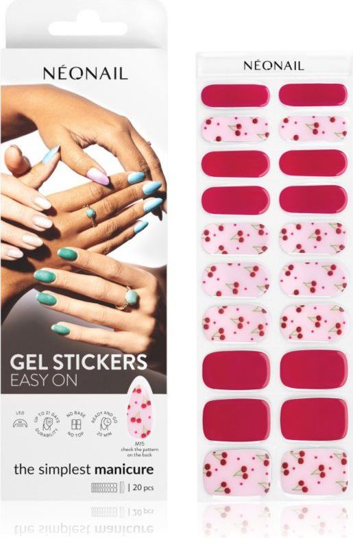 GEL STICKERS - Rood - Easy On M15 - Manicure - 20 Stuks