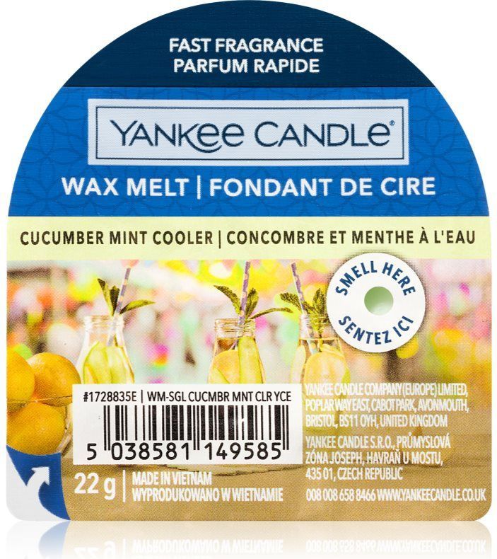 Yankee Candle - Wax Melt - Cucumber Mint Cooler - 22 g