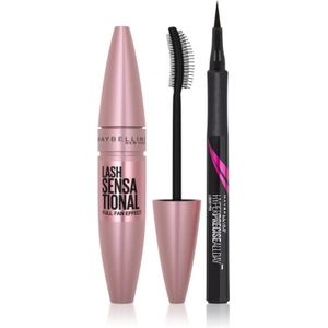 MAYBELLINE NEW YORK Make-Up Set - Cosmetica Set voor de Ogen - Inclusief Eyeliner en Mascara