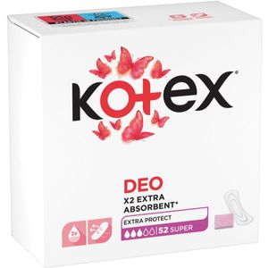 Kotex - Super Deo - Inlegkruisjes - 52 st