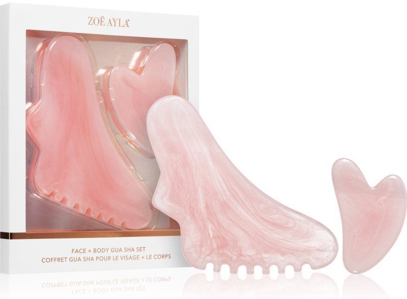 Zoë Ayla - Gua Sha Set - Massage-instrument - 2 stuks - Voor Gezicht en Lichaam