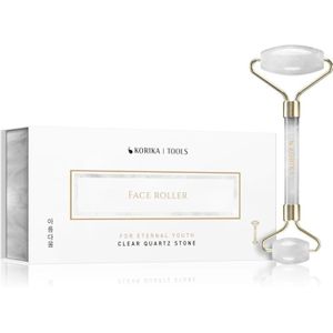 KORIKA Tools Face Roller Clear Quartz Stone massageroller voor Gezicht en Hals