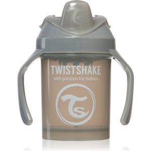 Twistshake Training Cup Grey trainingsbeker 4 m+ 230 ml