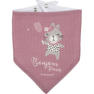 canpol babies First Muslin Bib Bonjour Paris slab Pink 2 st