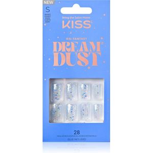KISS Dream Dust Gel Fantasy valse nagels White and Blue 28 st