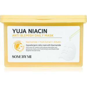 Some By Mi - Yuja Niacin Anti Blemish Daily Mask - 30 St - Sheet Maskers