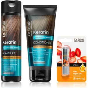 Dr. Santé - Keratin - Cosmetica Set - 3 st - Inclusief Lippenbalsem