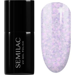 Semilac - Icy Lavender Bliss - Semi-permanente Nagellak - 7 ml - Crushed Ice