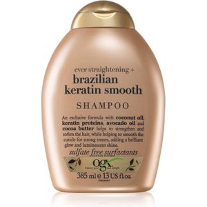 OGX Brazilian Keratin Smooth Gladmakende Shampoo  voor Glanzend en Zacht Haar 385 ml
