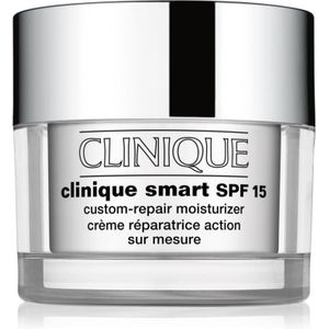 Clinique Clinique Smart™ SPF 15 Custom-Repair Moisturizer Hydraterende Dagcrème tegen Rimpels voor droge tot gemengde Huid SPF 15 50 ml