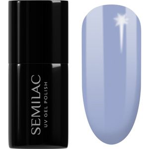 Semilac UV Hybrid Pastelowe Neony Gel Nagellak voor UV/LED Lamp Tint 603 Summer Sky 7 ml