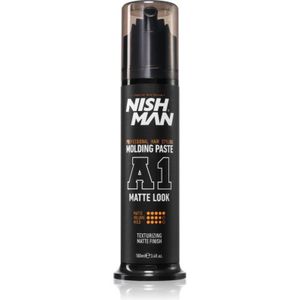Nish Man - A1 - Styling Pasta - 100 ml - Mat Uiterlijk - Gemakkelijk Uit Te Wassen