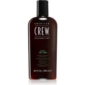 American Crew Hair & Body 3-IN-1 Tea Tree Shampoo, Conditioner en Douchegel 3in1 250 ml