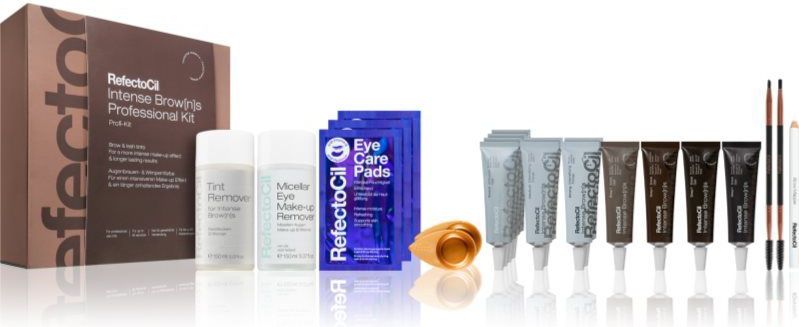 RefectoCil - Intense Brow[n]s Professional Kit - Wimper- en Wenkbrauwverfset - 1 st