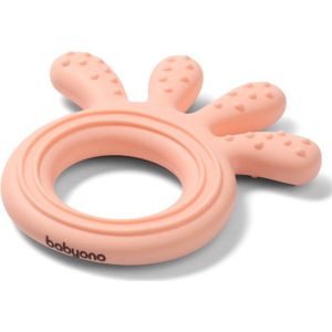 BabyOno Be Active Silicone Teether Octopus bijtring Pink 1 st