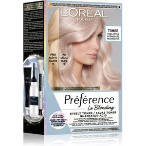 L’Oréal Paris Préférence Le Blonding Toner zure toner voor het neutraliseren van koperkleurige ondertonen Tint 02 Pearl Blonde 1 st