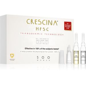 Crescina Transdermic 500 Re-Growth and Anti-Hair Loss haargroeibehandeling tegen haaruitval 20x3,5 ml
