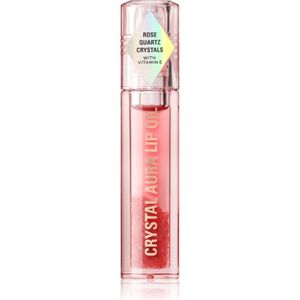 Makeup Revolution Crystal Aura lippenolie voor Voeding en Hydratatie Tint Rose Quartz 2,5 ml