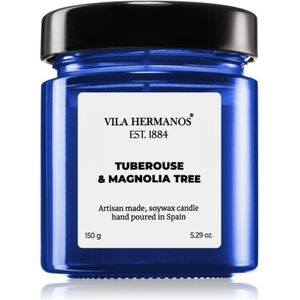 Vila Hermanos Apothecary Cobalt Blue Tuberose & Magnolia Tree geurkaars 150 gr