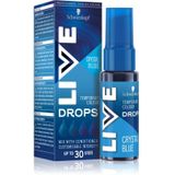 Schwarzkopf LIVE Drops Tijdelijke Kleurhaar Schaduw Tint Crystal Blue 30 ml