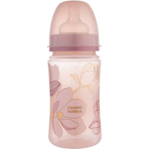 Canpol babies EasyStart Gold babyfles 3+ months Pink 240 ml