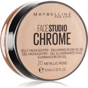 Maybelline Facestudio Chrome Jelly Highlighter - 20 Metallic Rose - 9,5 ml