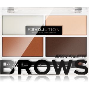 Revolution Relove Colour Cult Palette voor Wenkbrauw Make-up Tint Medium 3,2 gr