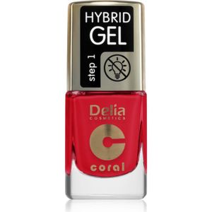 Delia Cosmetics - Coral Nail Enamel Hybrid Gel - Nagellak - Rood - 11 ml