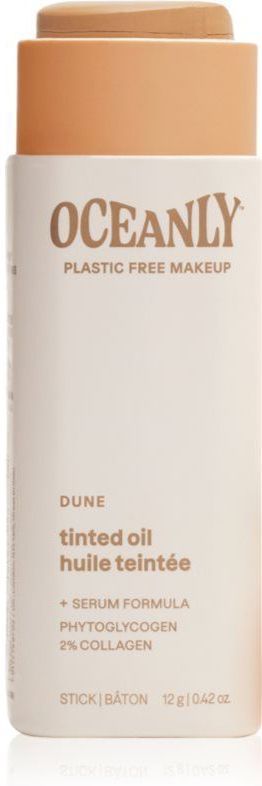 Attitude Oceanly Plastic Free Makeup vast, getint olieserum voor Normale en Droge Huid Tint Dune 12 g