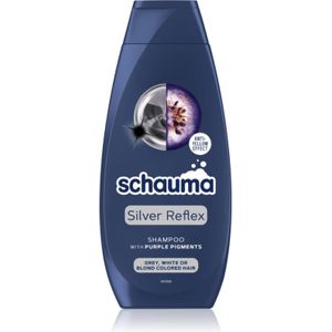 Schwarzkopf Schauma Silver Reflex shampoo die gele tonen neutraliseert voor ontkleurd, gehighlight, koud-blond haar 400 ml