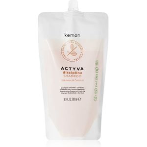 Kemon Actyva Disciplina Shampoo - 500 ml - Herstellend - Hydraterend - Voor Broos Haar