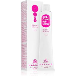 Kallos KJMN Professional Cream Hair Colour Keratin & Argan Oil Haarkleuring met Keratine en Argan Olie Tint 5.53 Cacao 100 ml