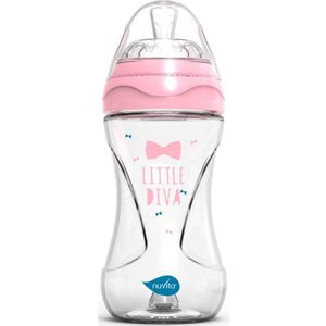 Nuvita Glass bottle Pink babyfles Glass/Pink 240 ml