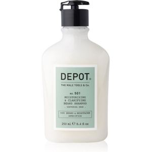 Depot 500 BEARD & MOUSTACHE SPECIFICS NO. 501 MOISTURIZING & CLARIFYING BEARD SHAMPOO Hydraterende Shampoo voor de baard 250 ml