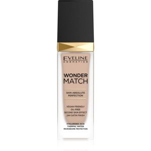 Eveline Cosmetics Wonder Match Langaanhoudende Vloeibare Make-up met Hyaluronzuur Tint 12 Light Natural 30 ml