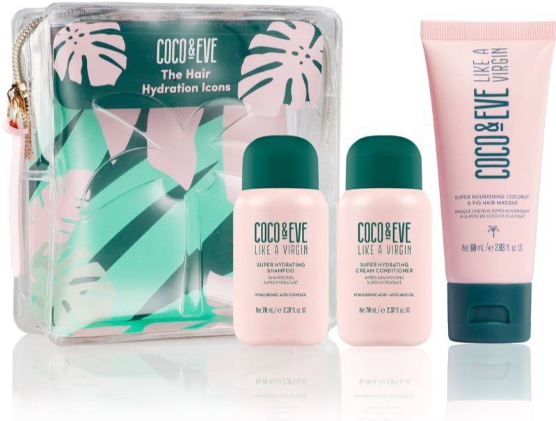 Coco & Eve - Hair Hydration Icons - Cosmetische Set - Voor het Haar - 70 ml Shampoo - 70 ml Conditioner - 60 ml Haarmasker