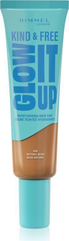 Rimmel - Kind & Free Glow It Up - Foundation - Tint 400 Natural Beige - 30 ml